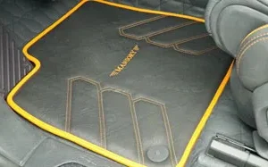 Mansory Lamborghini Urus Velour Floor Mats - with Leather Edging