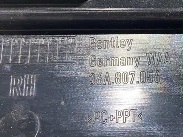 BENTLEY BENTAYGA rechts stosstange halterung RH bumper mounting plate 36A807056 353628610620 3