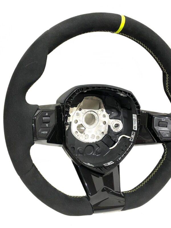 Lamborghini Aventador SVJ / Suede Steering Wheel / Color: Yellow - Image 4