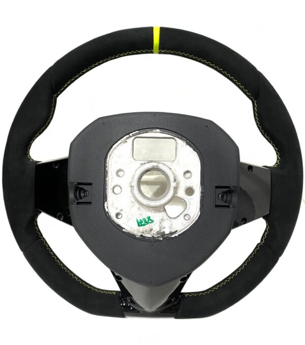 Lamborghini Aventador SVJ / Suede Steering Wheel / Color: Yellow - Image 5