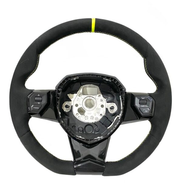 Lamborghini Aventador SVJ / Suede Steering Wheel / Color: Yellow