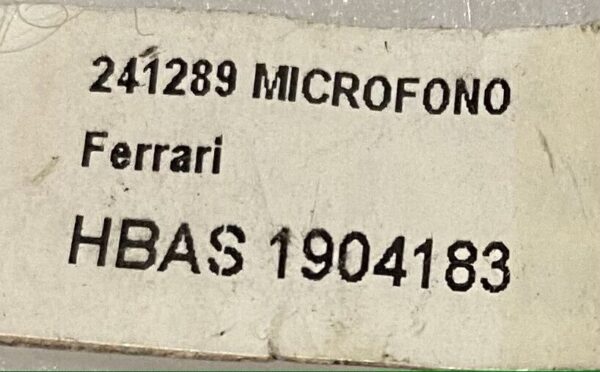 Ferrari LaFerrari Aperta / Microphone / Part Number: 241289 - Image 4