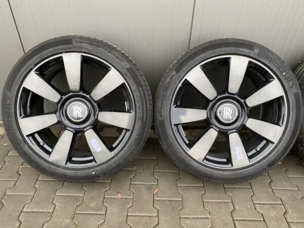 ROLLS ROYCE CULLINAN Rader satz black polished wheels set 22 inch 354630165681 3