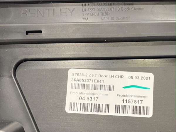 BENTLEY BENTAYGA Turverkleidung LH door panel side skirt 36A853101A 36A853071 354064728225 7