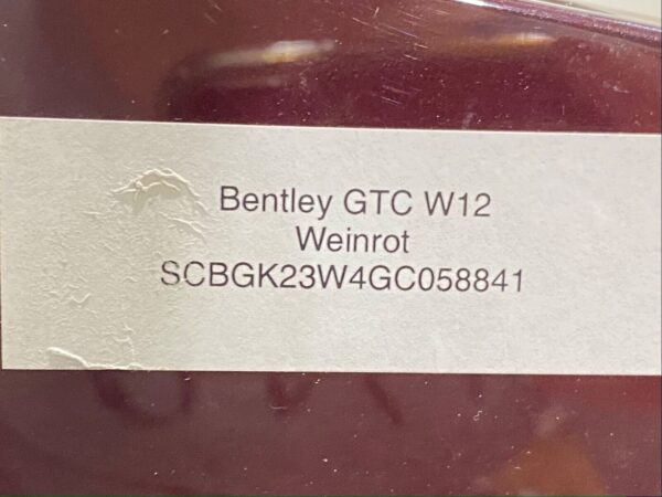 BENTLEY CONTINENTAL GTC hinten stosstange rear bumper CHROME WEINROT 353465524455 11