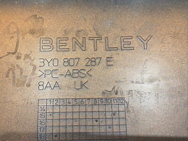 BENTLEY MULSANNE Kennzeichenhalter licence plate holder 3Y0807287E 353509339236 6