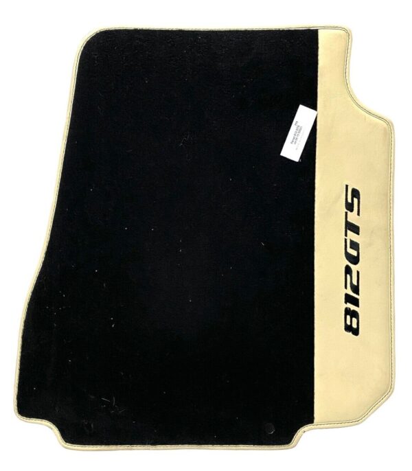 FERRARI 812 GTS original Fusmaten floor mats SCHWARZ CAMEL 354800989187 3