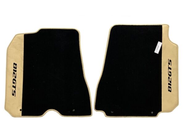 FERRARI 812 GTS original Fusmaten floor mats SCHWARZ CAMEL 354800989187