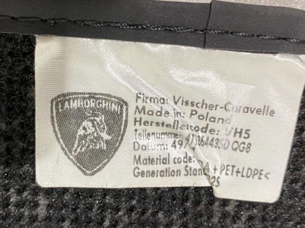 LAMBORGHINI HURACAN original Fusmaten floor mats SCHWARZ BLACK 353418920927 5