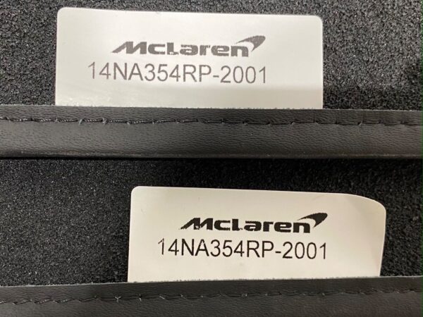 MCLAREN 765LT Fusmatten floor mats BLACK ORIGINAL 14NA354RP 2001 354078561617 7