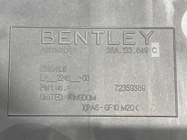 Bentley Bentayga / Cover / Part Numbers: 36A133849C, 36A133849E - Image 6