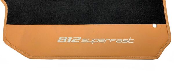 Ferrari 812 Superfast / Original Floor Mats / Color: Black/ Camel - Image 4