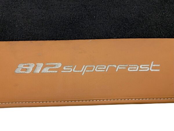 Ferrari 812 Superfast / Original Floor Mats / Color: Black/ Camel - Image 5