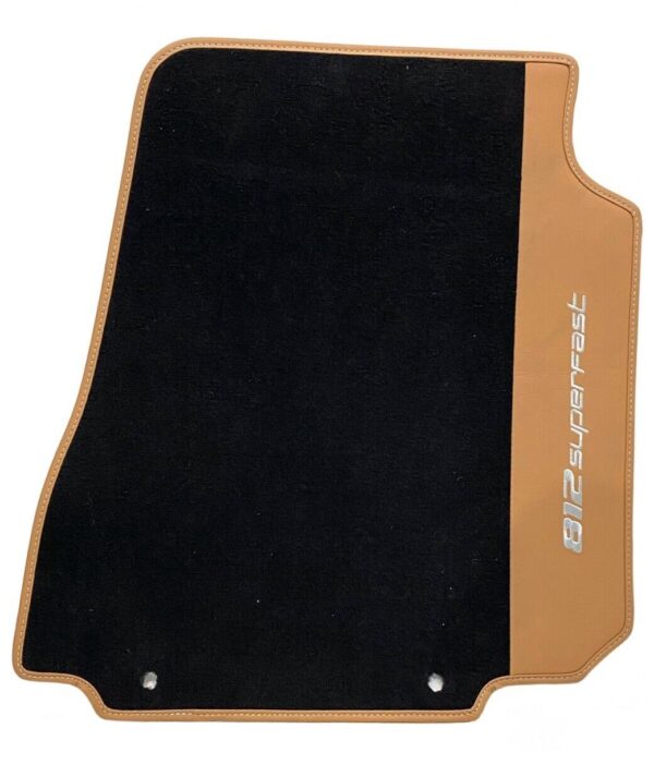 Ferrari 812 Superfast / Original Floor Mats / Color: Black/ Camel - Image 6