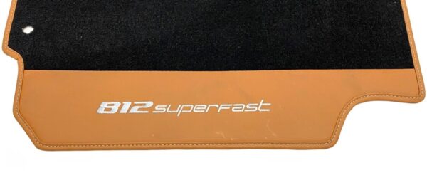 FERRARI 812 SUPERFAST original Fusmaten floor mats SCHWARZ CAMEL 354656959898 6