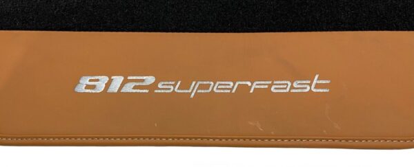 Ferrari 812 Superfast / Original Floor Mats / Color: Black/ Camel - Image 8